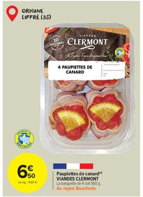 Paupiettes De Canard Viandes Clermont