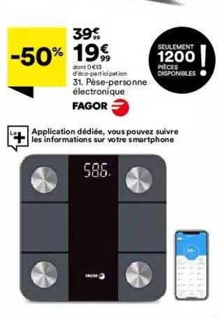 pèse-personne électrique fagor