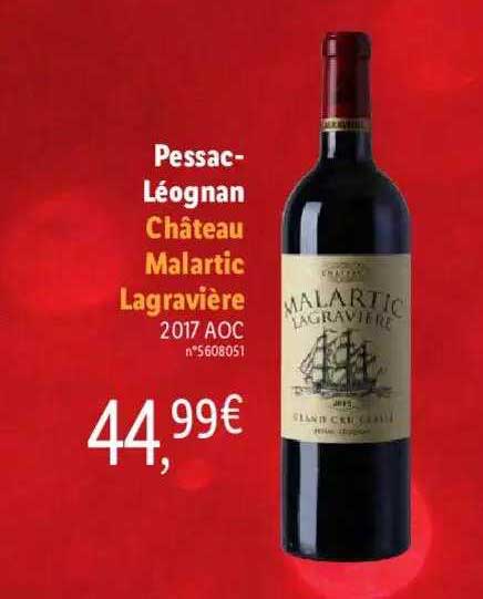Pessac-léognan Château Malartic Lagravière 2017 Aoc