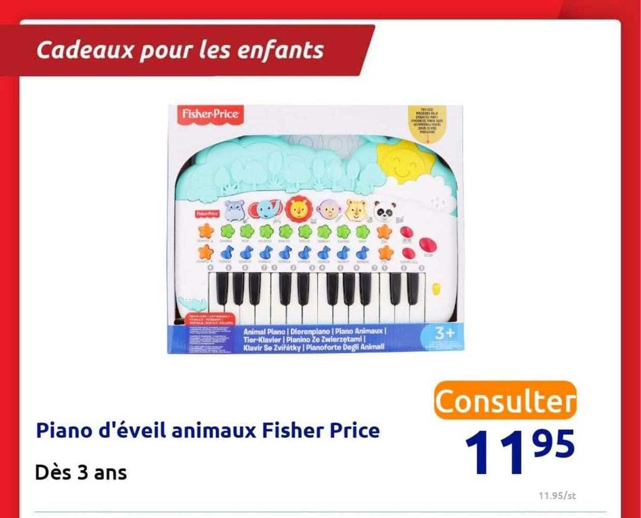piano d'éveil animaux fisher price