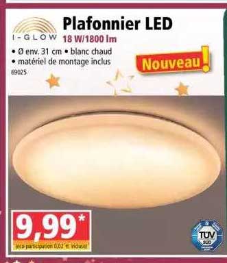 plafonnier led i-glow