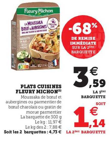plats cuisinés fleury michon