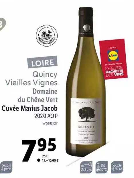 quincy vieilles vignes domaine du chêne vert cuvée marius jacob