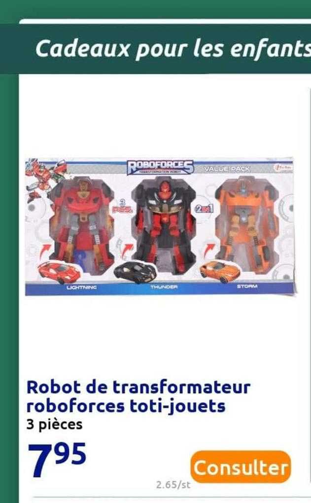 robot de transformateur roboforces toti-jouets