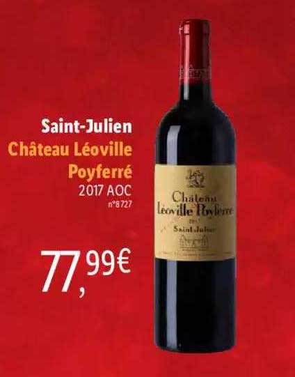 saint-julien château léoville poyferré 2017 aoc