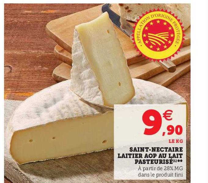 saint-nectaire laitier aop au lait pasteurisé