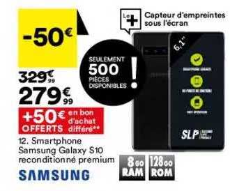 Smartphone Samsung Galaxy S10 Reconditionné Premium