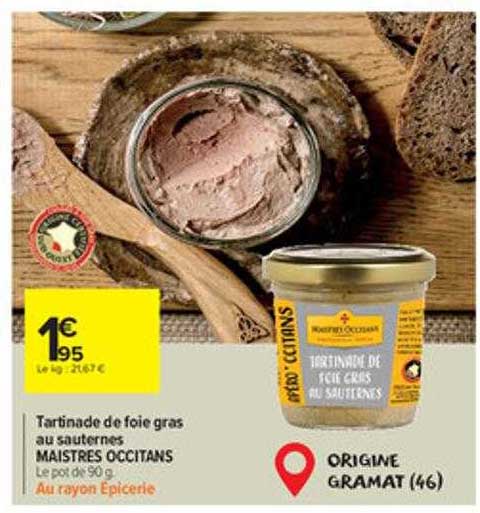 tartinade de foie gras au sauternes maistres occitans