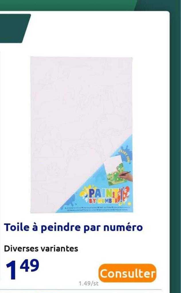 toile à peindre par numéro