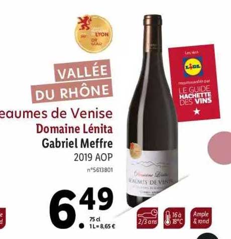 valée du rhône beaumes de vernise domaine lénita gabriel meffre 2019 aop