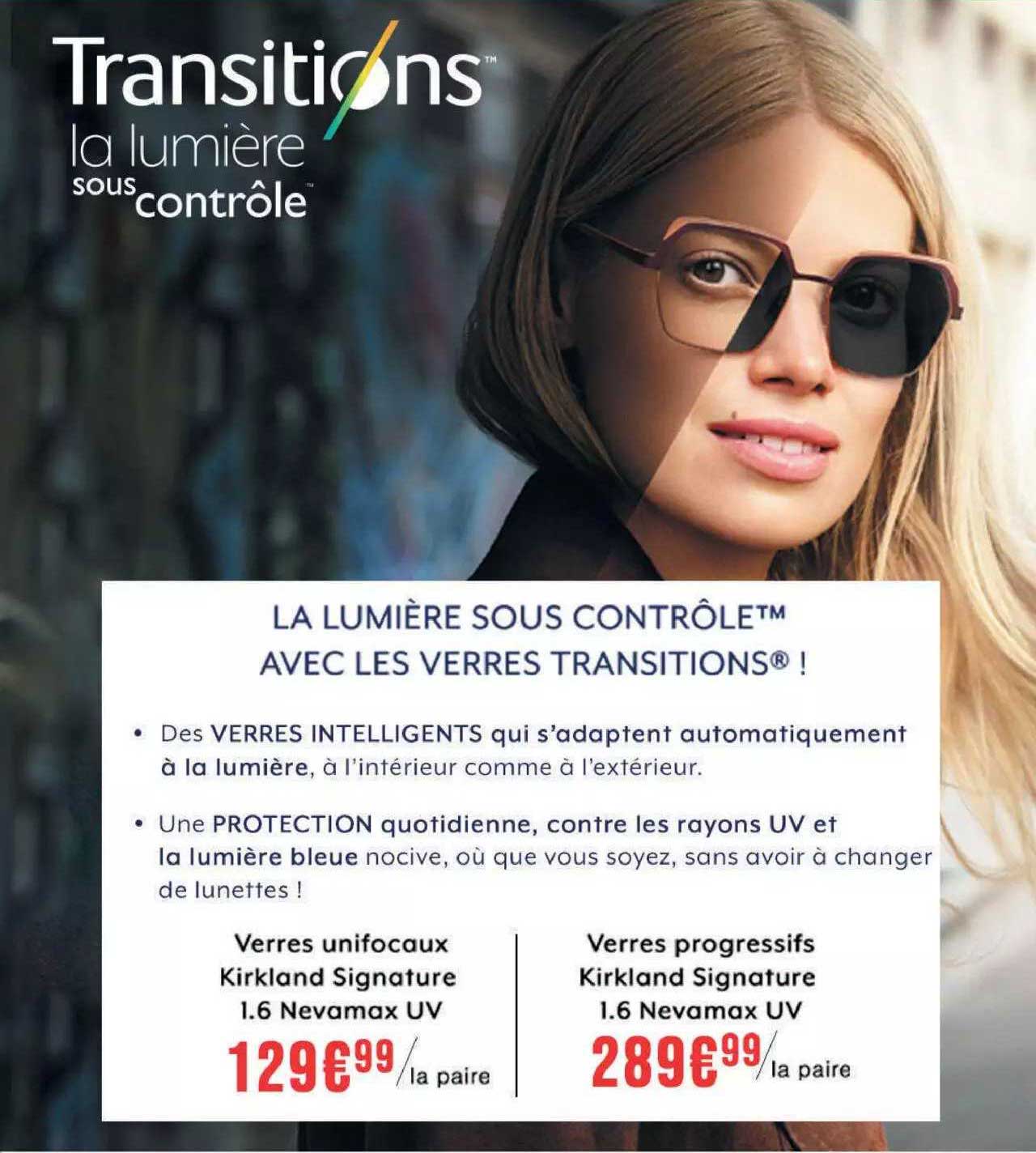 verres univocaux kirkland signature 1.6 nevamax uv, verres progressifs kirkland signature 1.6 nevamax uv