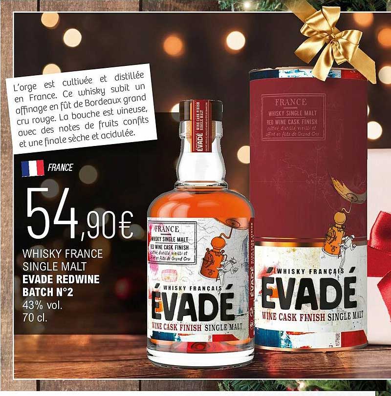 whisky france single malt evade redwine batch n°2