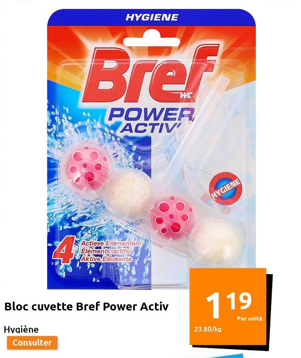 bloc cuvette bref power activ