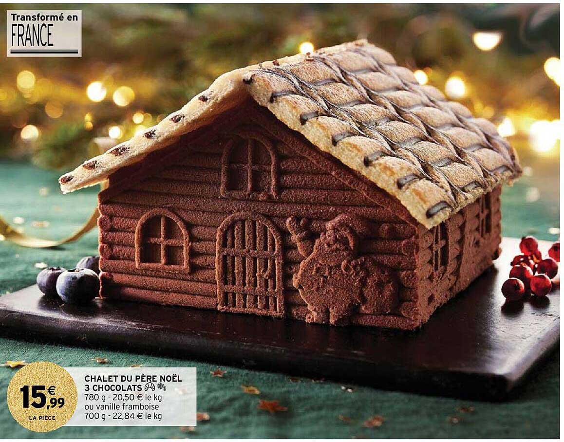 chalet du père noël 3 chocolats