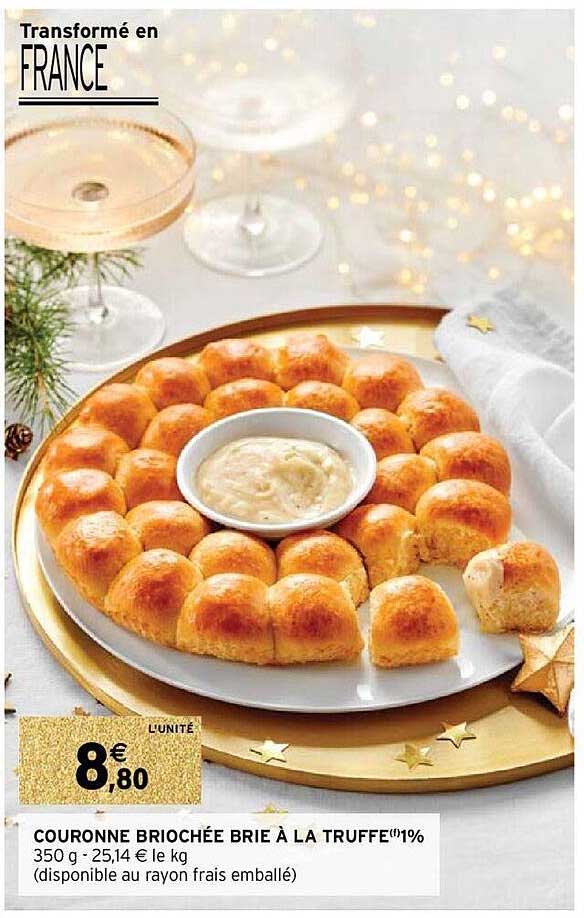 couronne briochée brie à la truffe