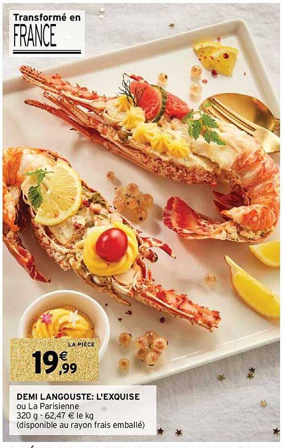 demi langouste : l'exquise