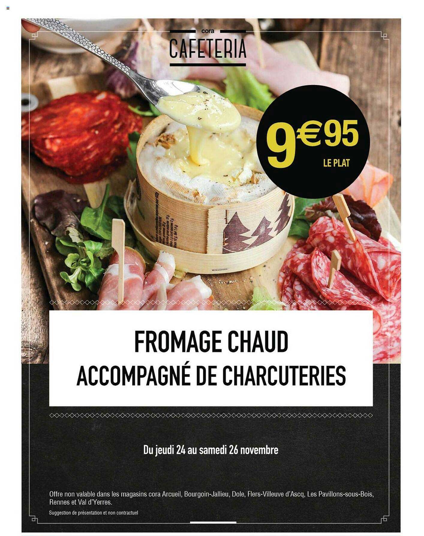 Fromage Chaud Accompagné De Charcuteries