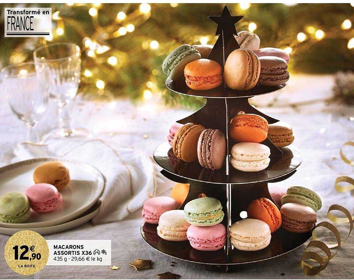 macarons assortis x36