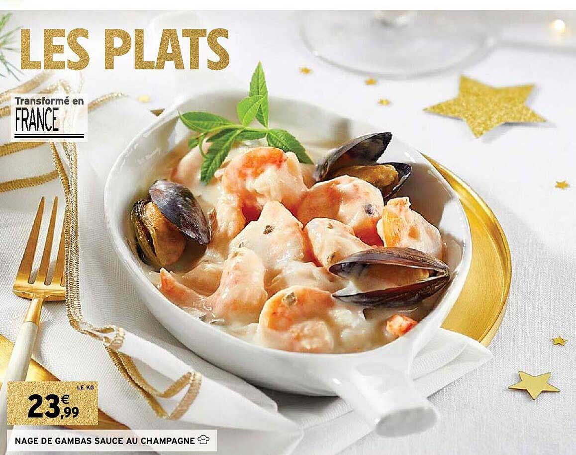 nage de gambas sauce au champagne