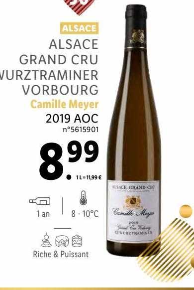 alsace grand cru gewurztraminer vorbourg camille meyer 2019 aoc