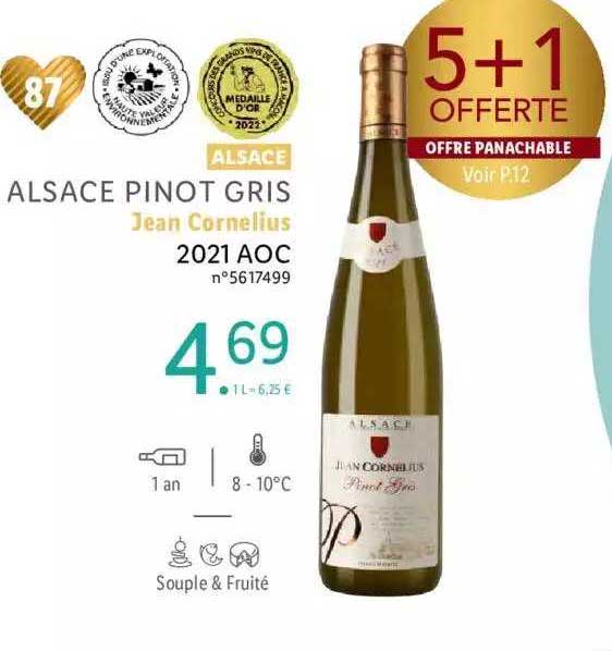 alsace pinot gris jean cornelius  2021 aoc
