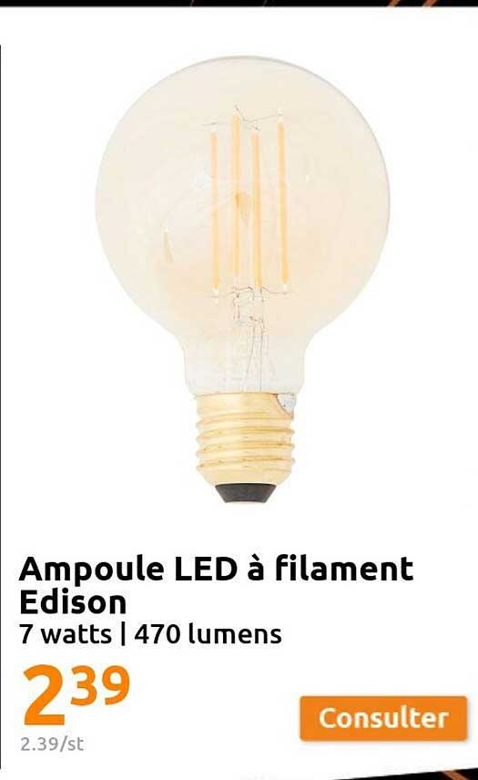 ampoule led à filament edison