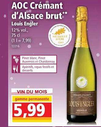 aoc crémant d'alsace brut louis engler