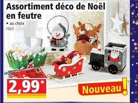 Assortiment Déco De Noël En Feutre