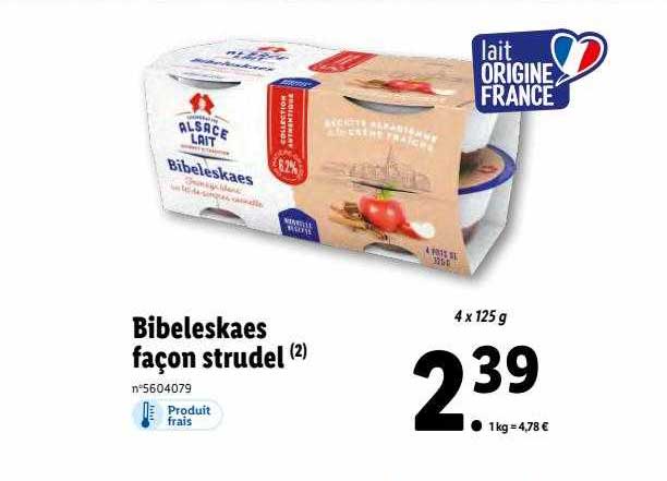 bibeleskaes façon strudel
