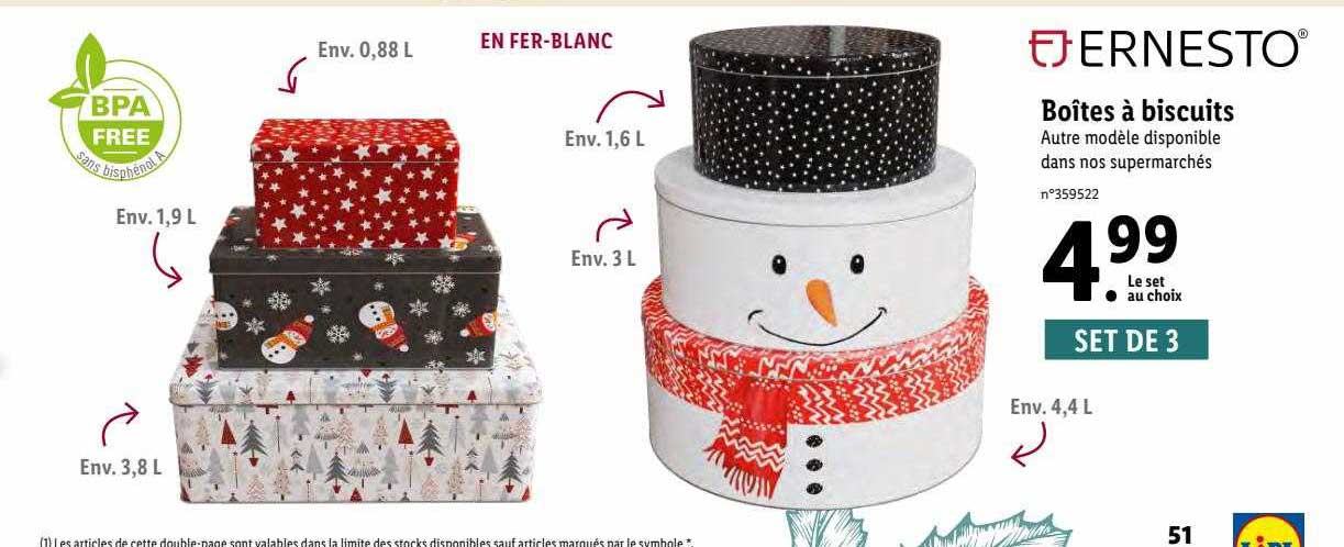 Boîtes à Biscuits Ernesto