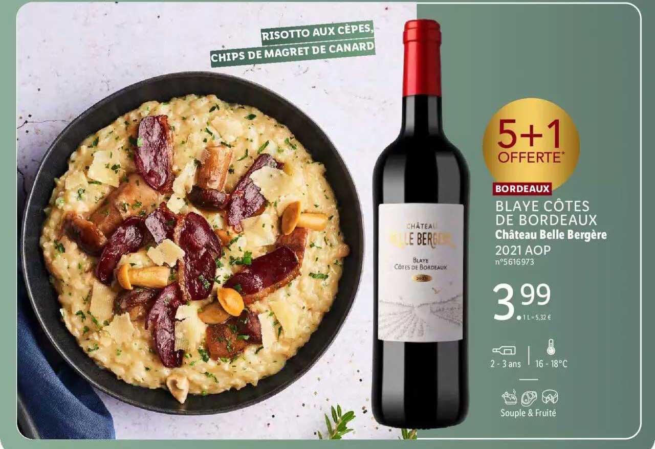 bordeaux blaye côtes de bordeaux château belle bergère 2021 aop