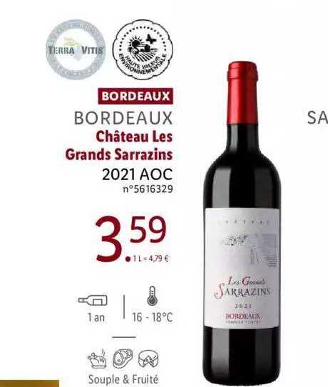 bordeaux château les grands sarrazins 2021 aoc
