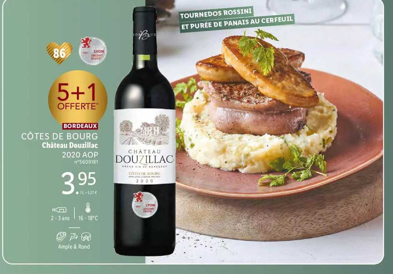 bordeaux côtes de bourg château douzillac 2020 aop