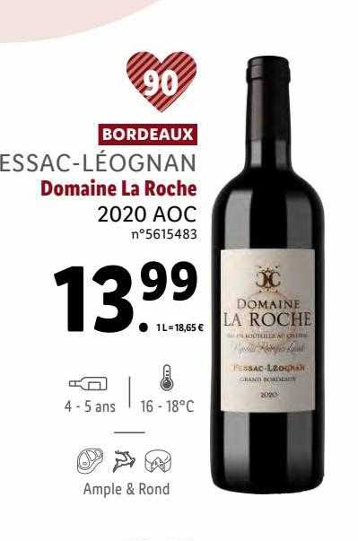 bordeaux pessac-léognan domaine la roche 2020 aoc