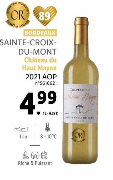 bordeaux sainte-croix-du-mont château du haut mayne 2021 aop