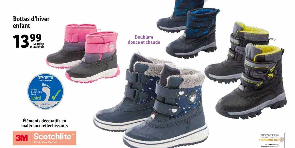 bottes d'hiver enfant
