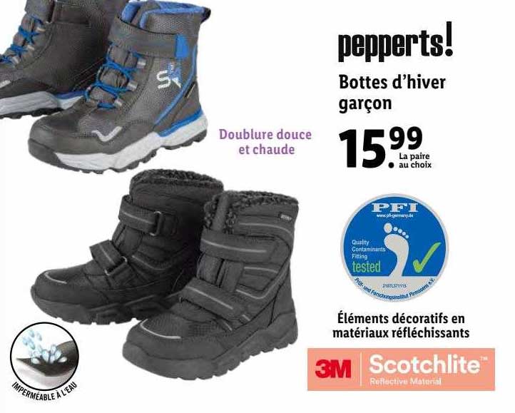 bottes d'hiver garçon pepperts !