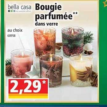 bougie parfumée dans verre bella casa