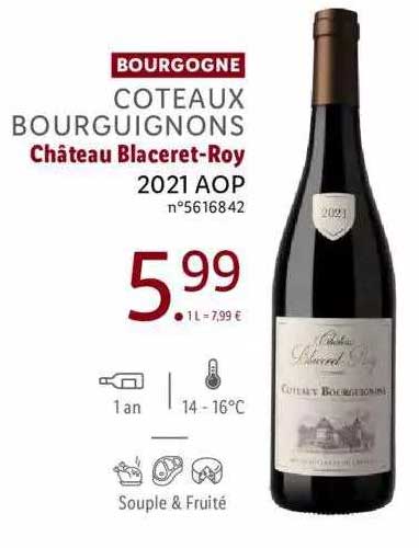 bourgogne côteaux bourguignons château blaceret-roy 2021 aop