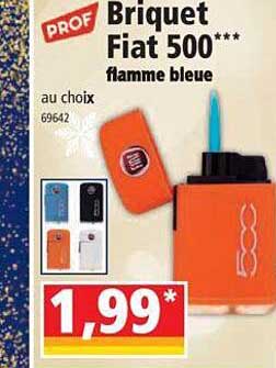 briquet fiat 500 flamme bleue prof