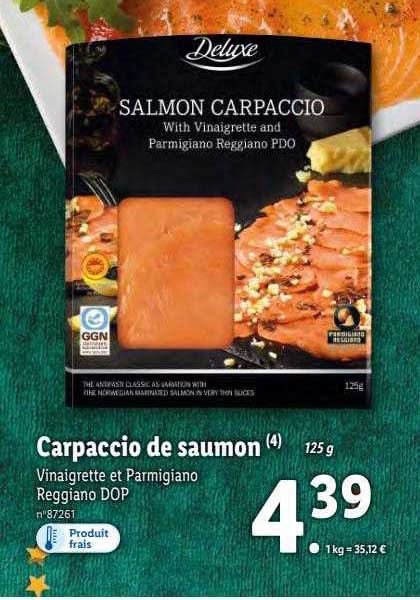 Carpaccio De Saumon Deluxe