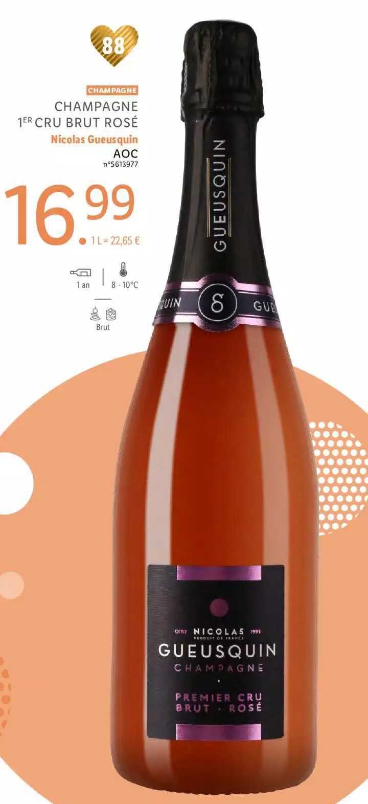 champagne 1er cru brut rosé nicolas gueusquin aoc