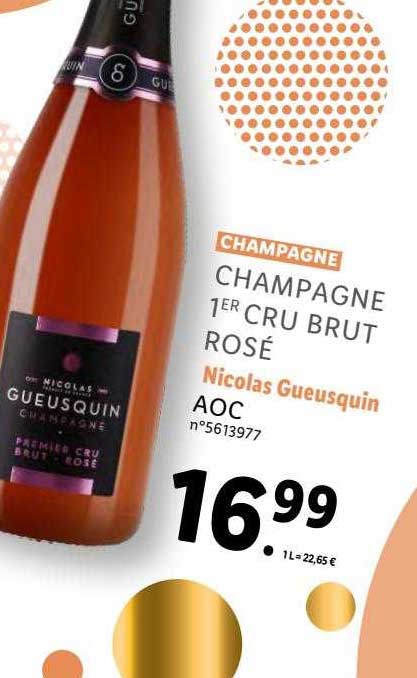 champagne 1er cru brut rosé nicolas gueusquin aoc