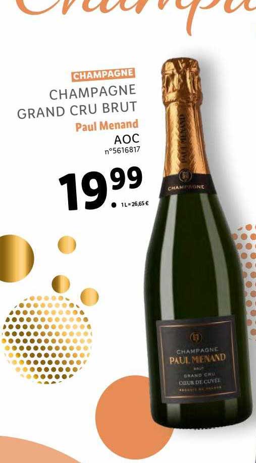 Champagne Grand Cru Brut Paul Menand Aoc