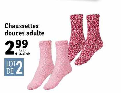 chaussettes douces adulte