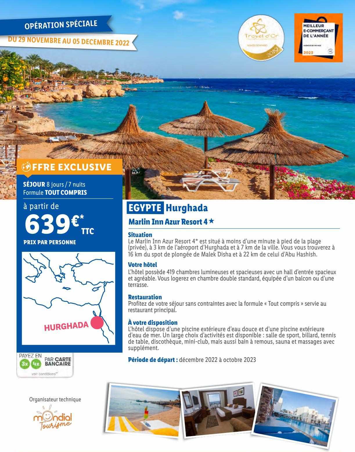 egypte hurghada : marlin inn azur resort 4*