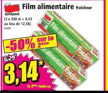 Film Alimentaire Fraîcheur Quickpack