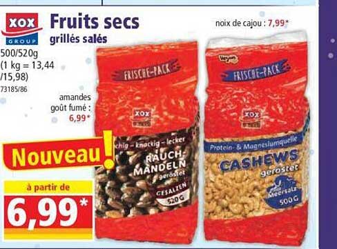 fruits secs grillés salés xox group