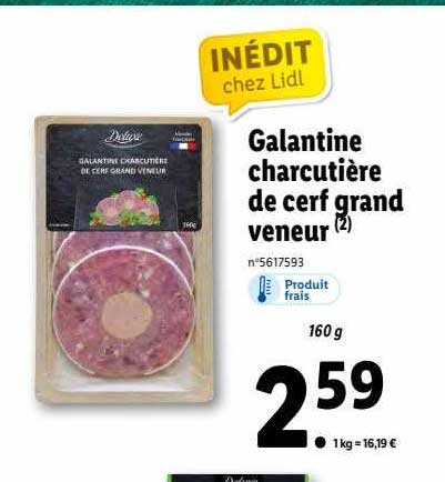 galantine charcutière de cerf grand veneur deluxe