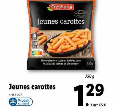 jeunes carottes freshona